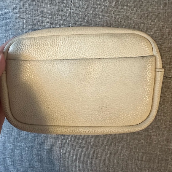 Tory Burch Cream Leather Pouch - Picture 3 of 4